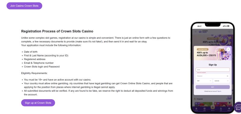 CrownSlots Casino High Volatility Pokies