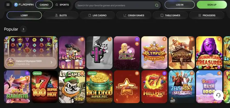 Flagman Casino Welcome Bonus Packages