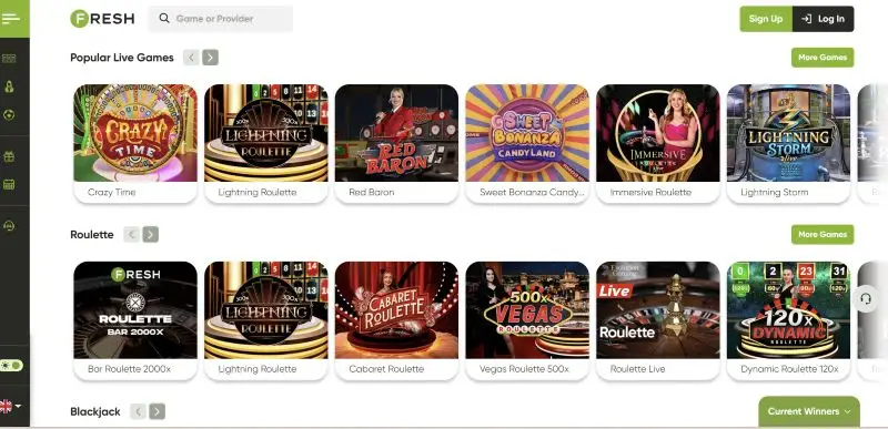 Fresh Casino VIP FreshCoins Tiers