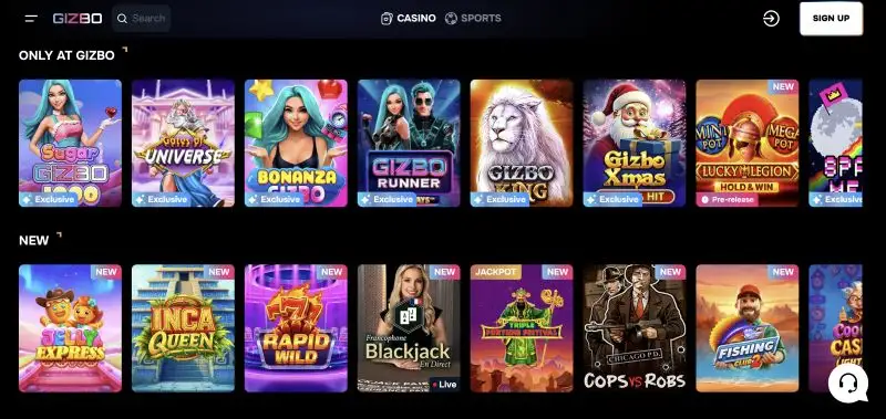 Gizbo Casino Cyberpunk Theme