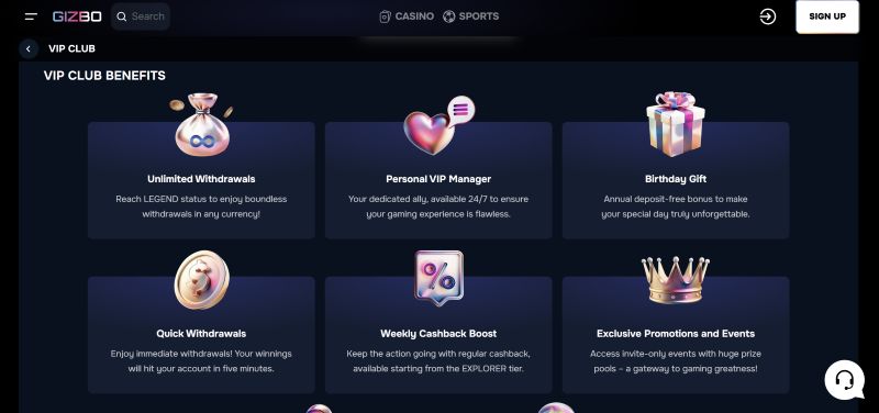 Gizbo Casino Lootbox Rewards