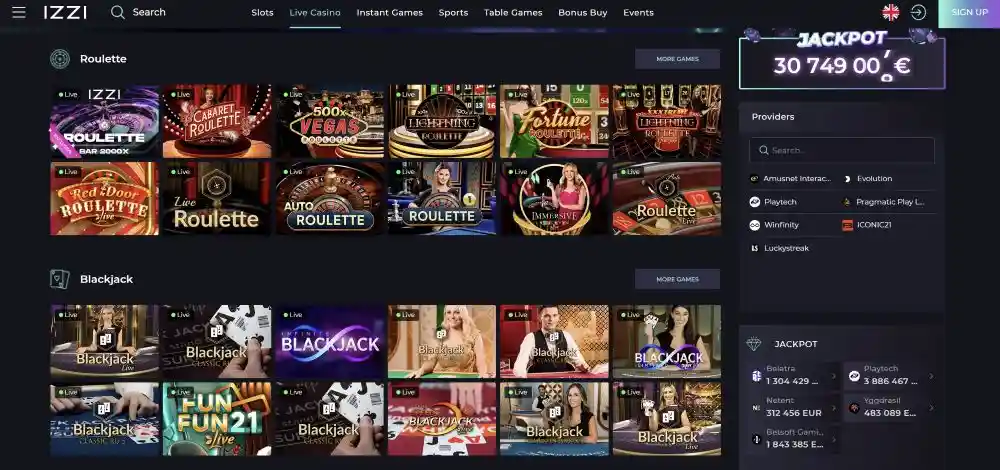 Izzi Casino System Architecture