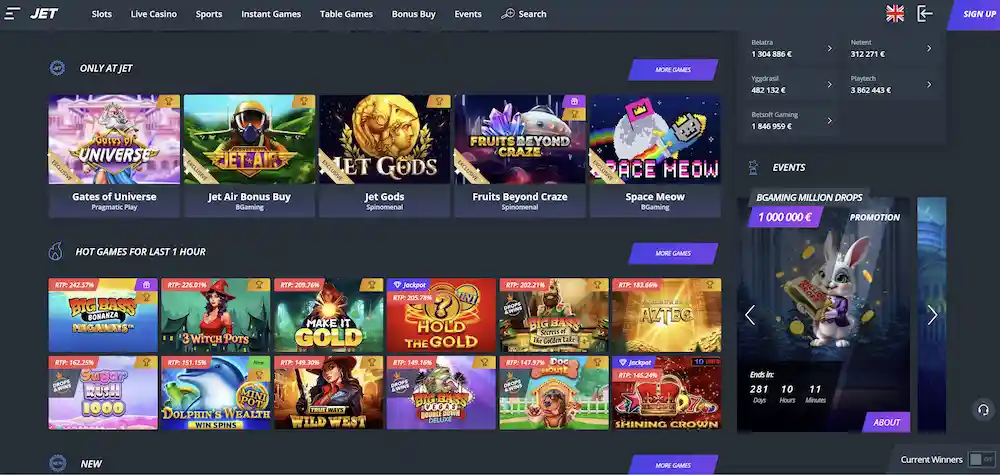 Jet Casino High Roller Experience