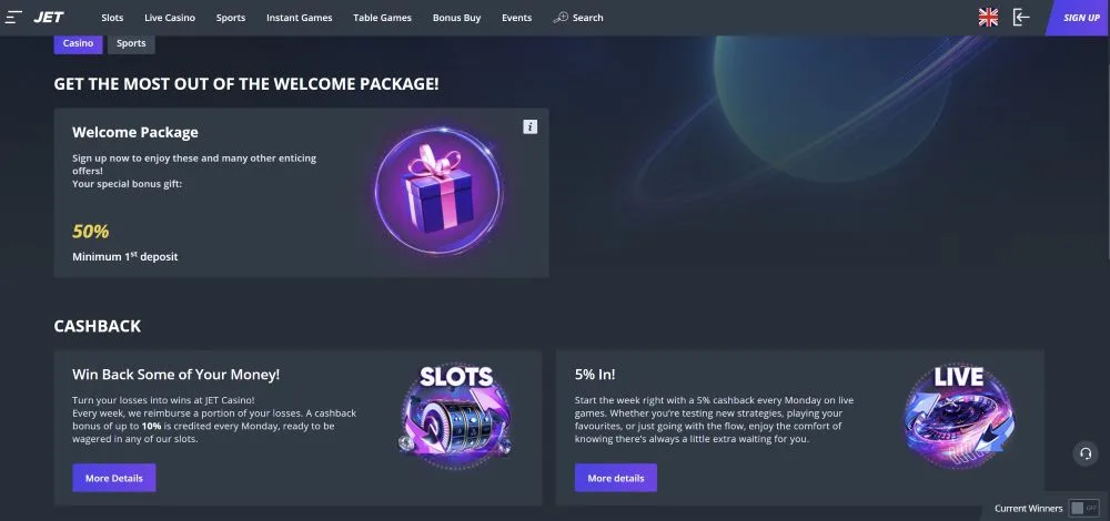 Jet Casino High Volatility Pokies