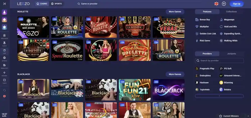 Legzo Casino Bonus Mechanics