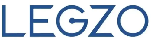 LEGZO logo in bold blue text on a white background, featuring a stylized “G”.