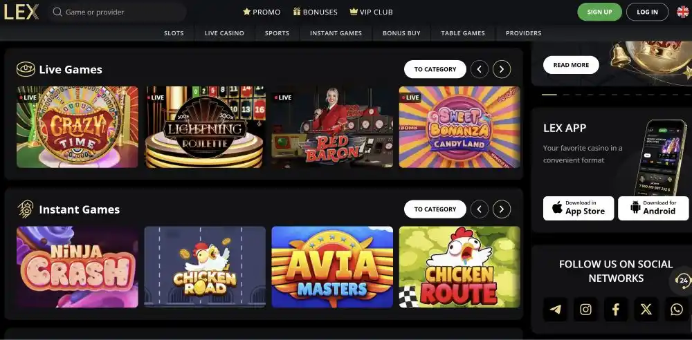 Lex Casino High Roller Experience