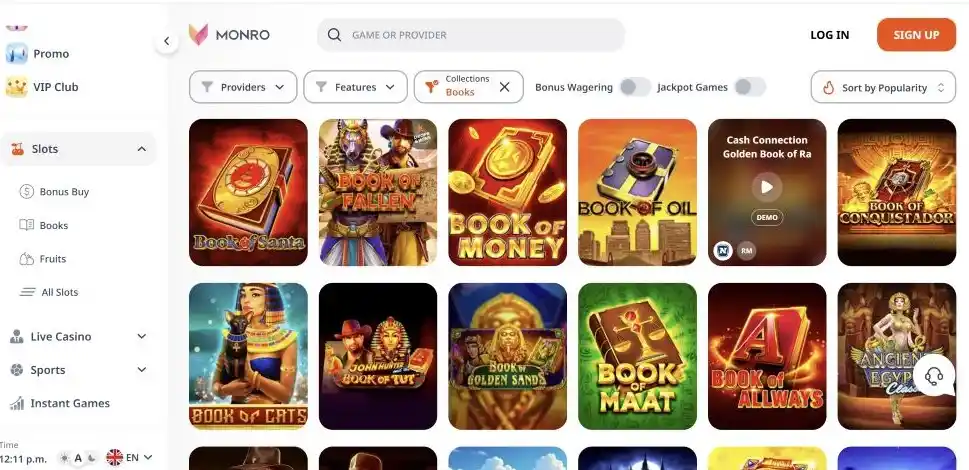 Monro Casino Customer Support