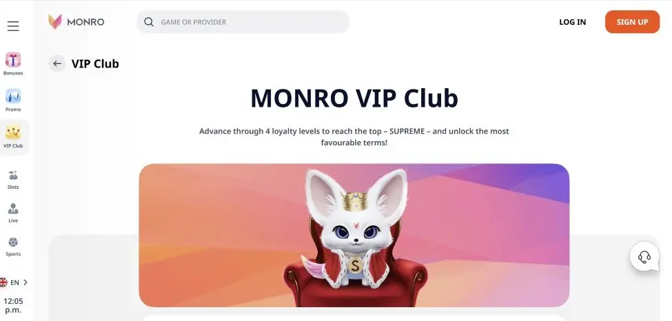 Monro Casino High Volatility Pokies