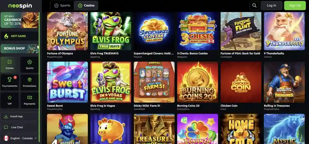 Neospin Casino Crypto Nodes