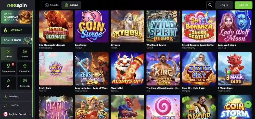 Neospin Casino VIP Lootboxes