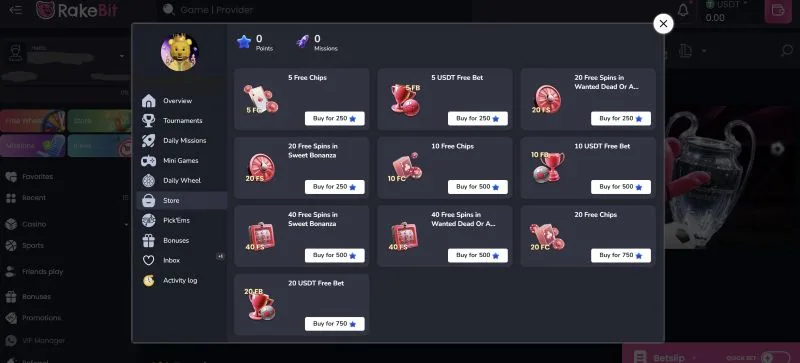 Rakebit Casino Provably Fair Games
