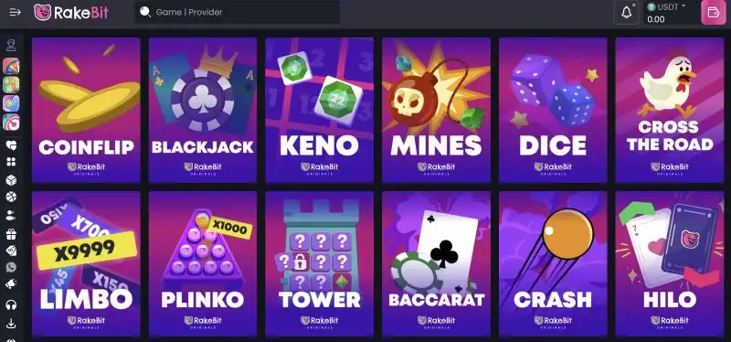 Rakebit Casino Provably Fair Games