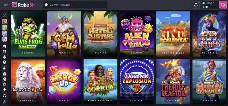 Rakebit Casino Crypto Cashier