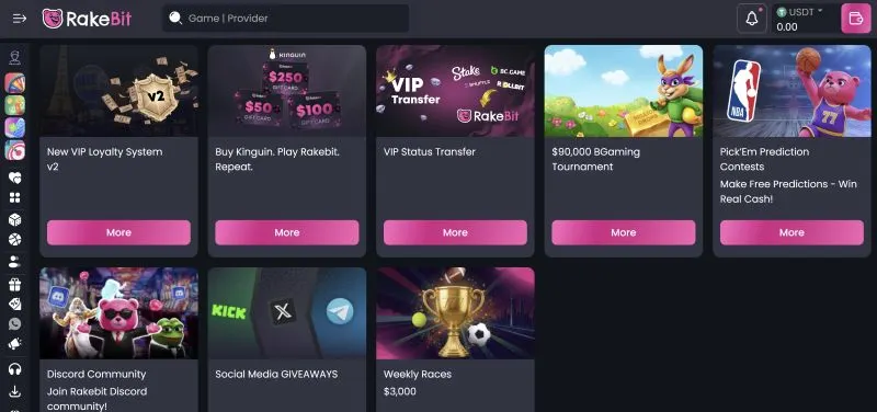 Rakebit Casino System Architecture