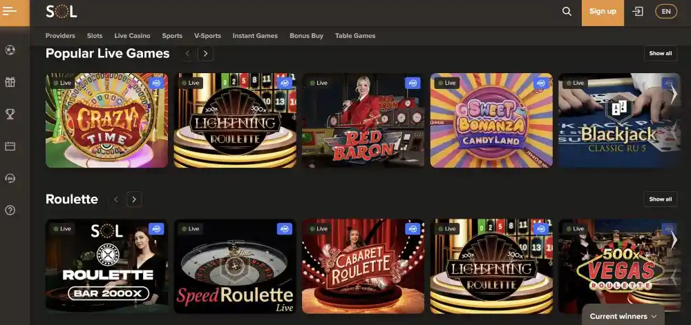 Sol Casino High Roller Experience