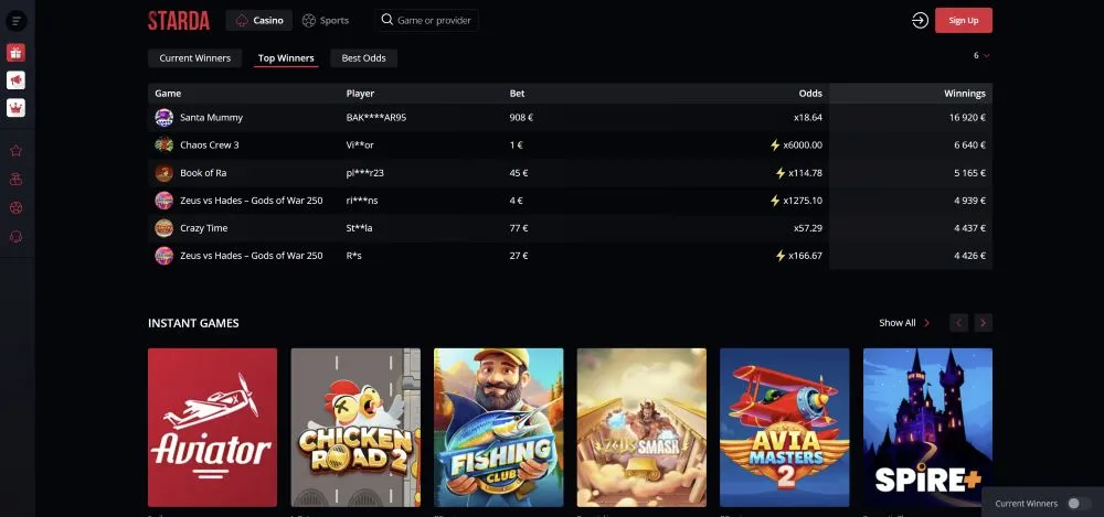 Starda Casino PayID and Withdrawals