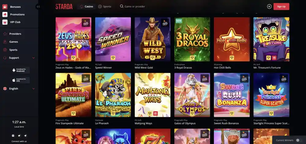 Starda Casino Live Dealer Streams
