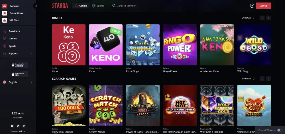 Starda Casino VIP Tiers