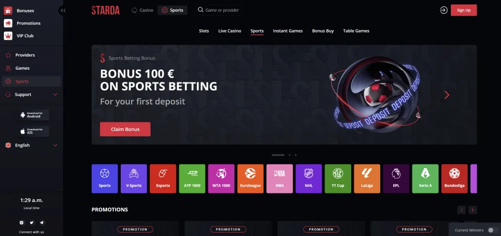 Starda Casino Mobile Gameplay